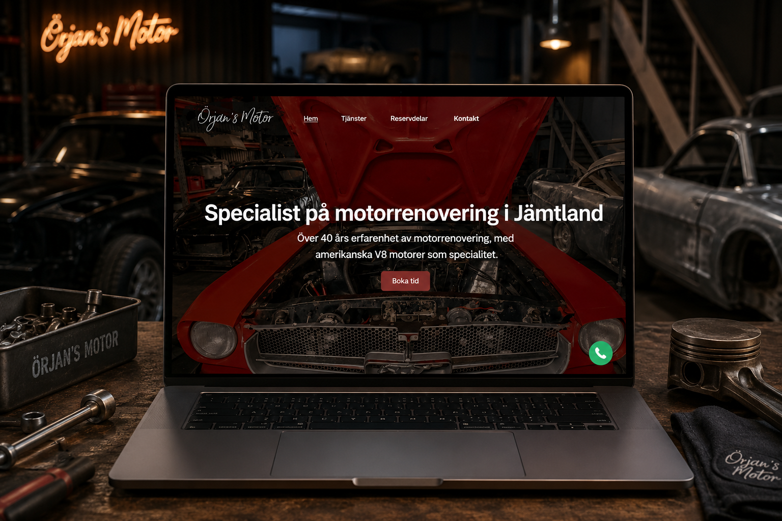 Nettside for Örjan's Motor